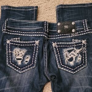 Miss Me Low Rise Straight Jeans 26 Long